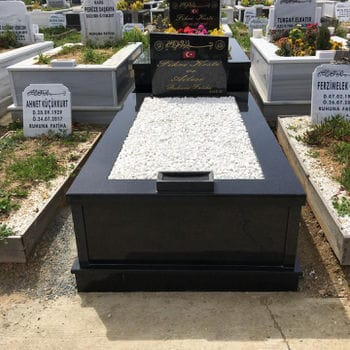 Siyah Granit Mezar Model 2